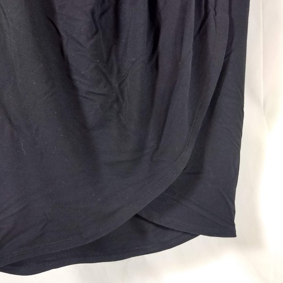 Fabletics Clarissa Wrap Front Knit Skirt Black Women's Size Small - Picture 2 of 7